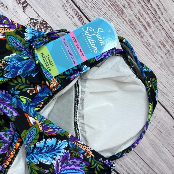 Swim Solutions One Piece Swim Dress - Picture 6 of 6